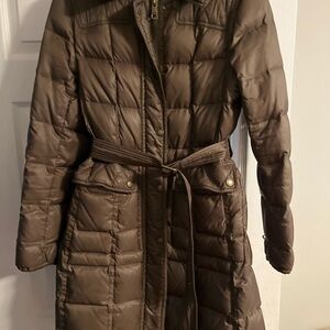 Burberry Dark Brown Puffer Coat